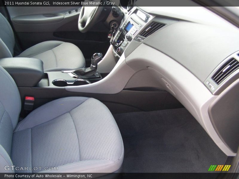 Iridescent Silver Blue Metallic / Gray 2011 Hyundai Sonata GLS