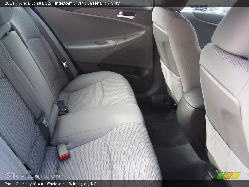 Iridescent Silver Blue Metallic / Gray 2011 Hyundai Sonata GLS
