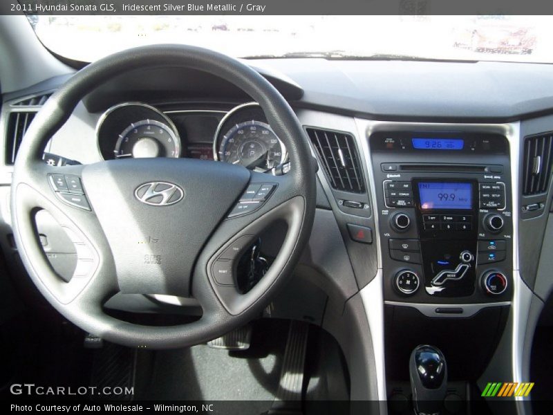 Iridescent Silver Blue Metallic / Gray 2011 Hyundai Sonata GLS