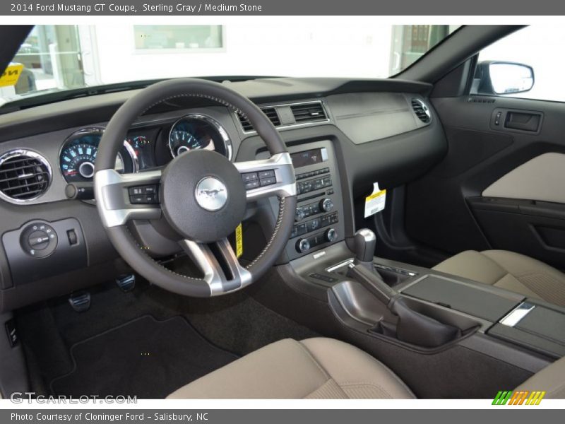 Sterling Gray / Medium Stone 2014 Ford Mustang GT Coupe