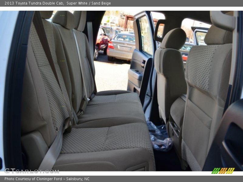Super White / Sand Beige 2013 Toyota Tundra Double Cab
