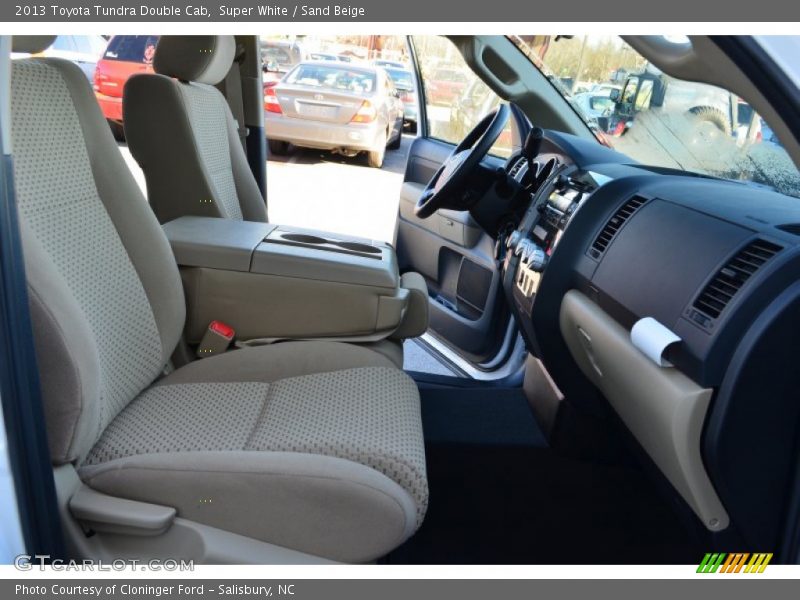 Super White / Sand Beige 2013 Toyota Tundra Double Cab