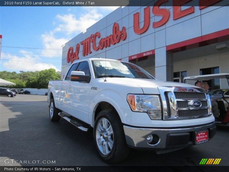 Oxford White / Tan 2010 Ford F150 Lariat SuperCab