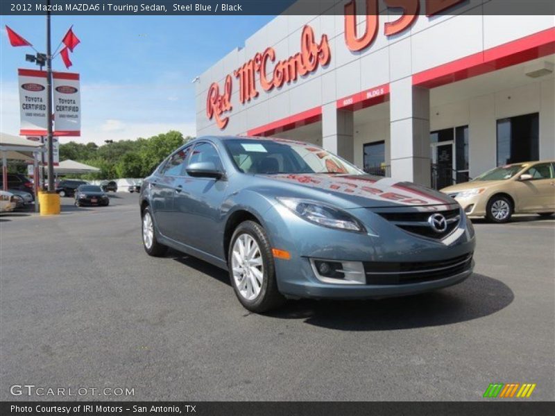 Steel Blue / Black 2012 Mazda MAZDA6 i Touring Sedan