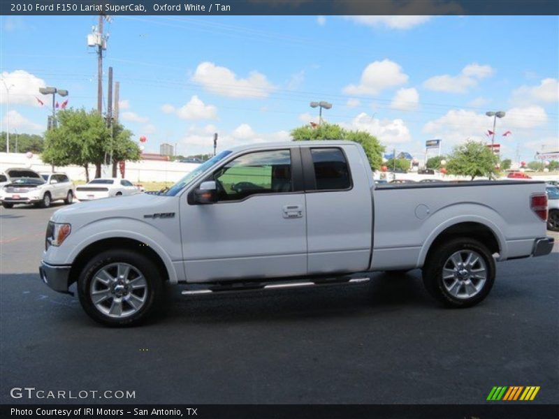 Oxford White / Tan 2010 Ford F150 Lariat SuperCab