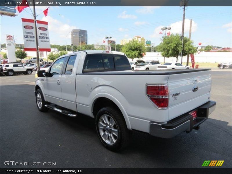 Oxford White / Tan 2010 Ford F150 Lariat SuperCab