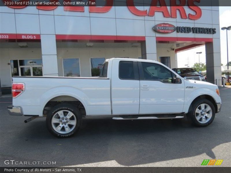 Oxford White / Tan 2010 Ford F150 Lariat SuperCab