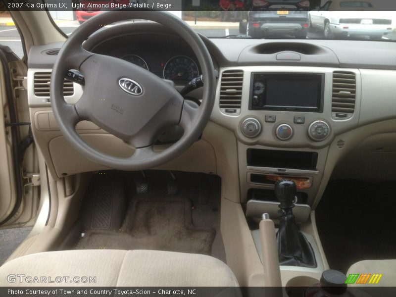 Light Almond Beige Metallic / Beige 2007 Kia Optima LX
