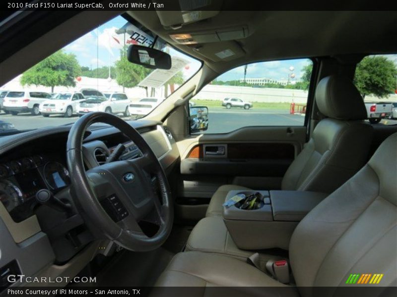 Oxford White / Tan 2010 Ford F150 Lariat SuperCab