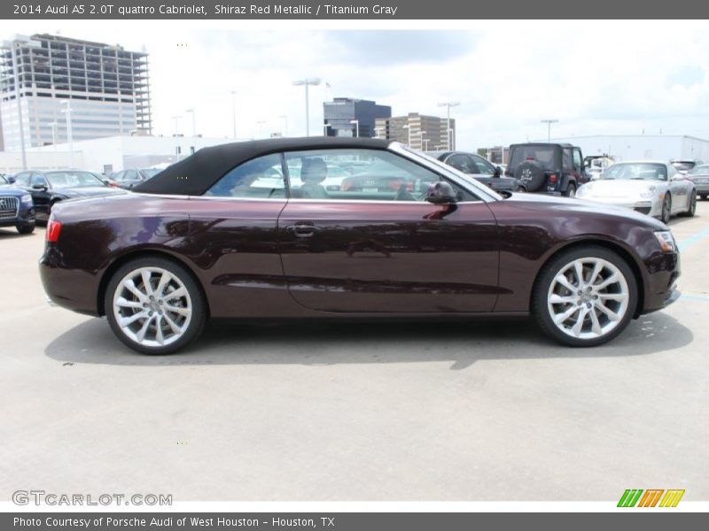  2014 A5 2.0T quattro Cabriolet Shiraz Red Metallic