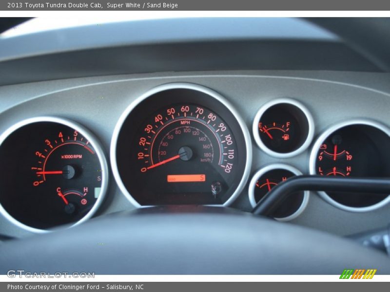 Super White / Sand Beige 2013 Toyota Tundra Double Cab