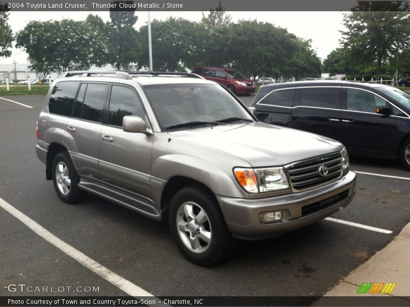 Thunder Cloud Metallic / Stone 2004 Toyota Land Cruiser