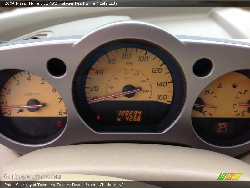 Glacier Pearl White / Cafe Latte 2004 Nissan Murano SE AWD