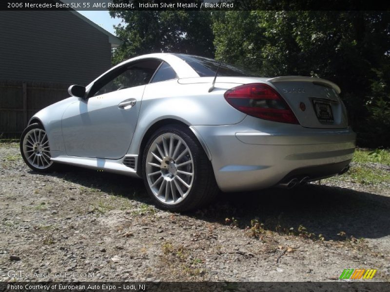 Iridium Silver Metallic / Black/Red 2006 Mercedes-Benz SLK 55 AMG Roadster