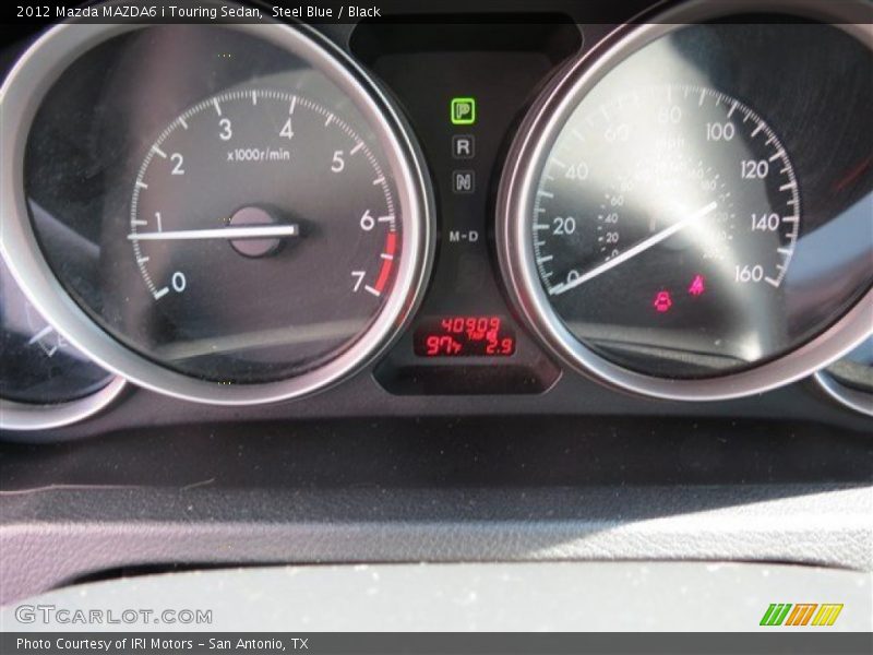 Steel Blue / Black 2012 Mazda MAZDA6 i Touring Sedan