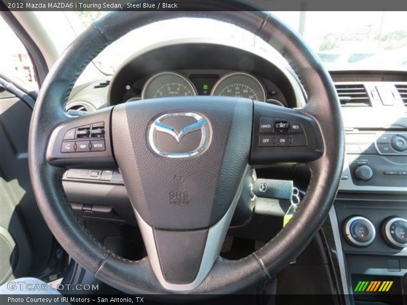 Steel Blue / Black 2012 Mazda MAZDA6 i Touring Sedan