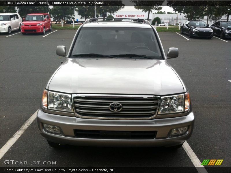 Thunder Cloud Metallic / Stone 2004 Toyota Land Cruiser