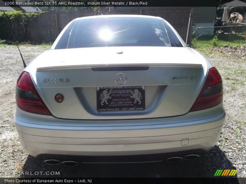 Iridium Silver Metallic / Black/Red 2006 Mercedes-Benz SLK 55 AMG Roadster