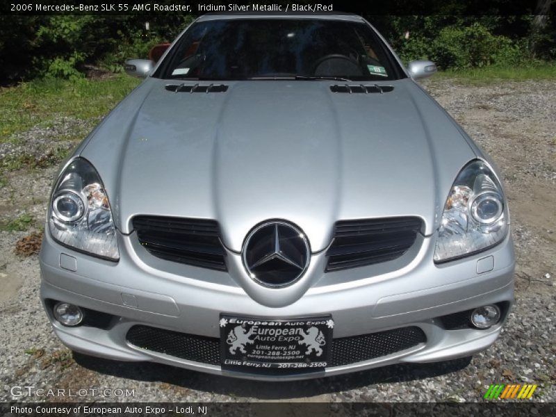 Iridium Silver Metallic / Black/Red 2006 Mercedes-Benz SLK 55 AMG Roadster