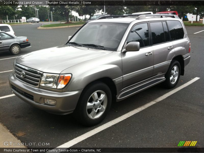 Thunder Cloud Metallic / Stone 2004 Toyota Land Cruiser