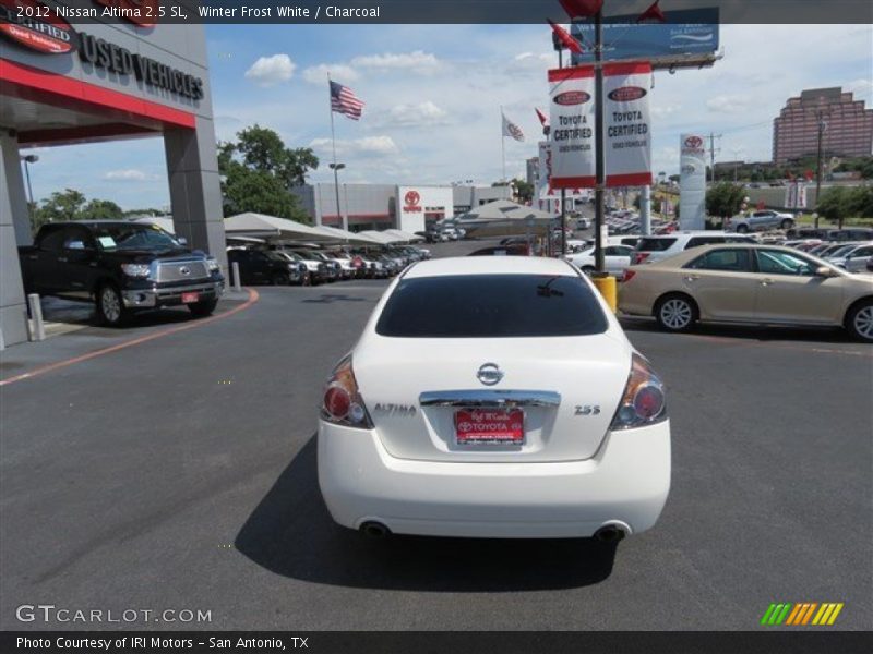 Winter Frost White / Charcoal 2012 Nissan Altima 2.5 SL