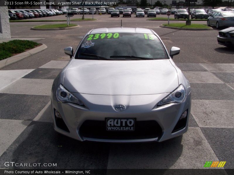 Argento Silver / Black/Red Accents 2013 Scion FR-S Sport Coupe