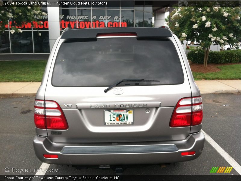 Thunder Cloud Metallic / Stone 2004 Toyota Land Cruiser