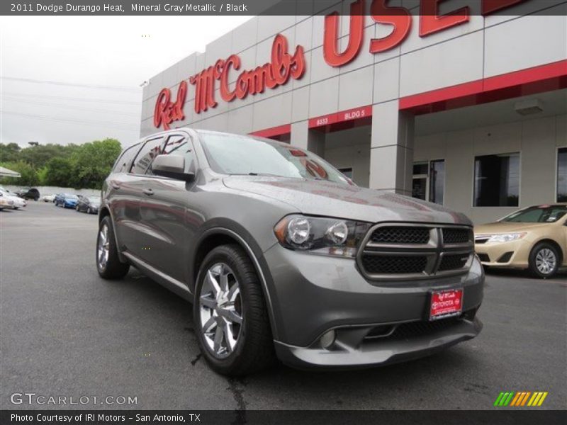Mineral Gray Metallic / Black 2011 Dodge Durango Heat