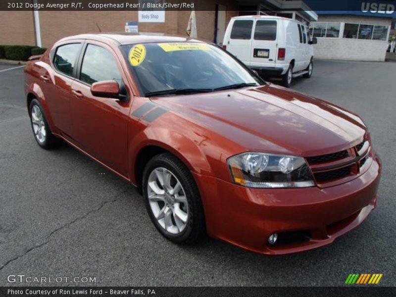 Copperhead Pearl / Black/Silver/Red 2012 Dodge Avenger R/T