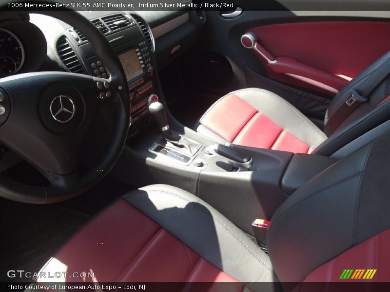 Iridium Silver Metallic / Black/Red 2006 Mercedes-Benz SLK 55 AMG Roadster