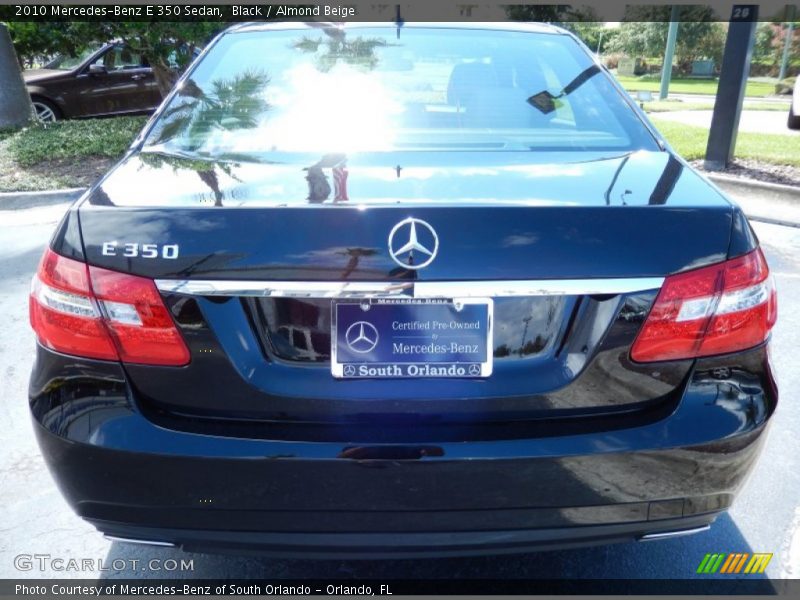 Black / Almond Beige 2010 Mercedes-Benz E 350 Sedan