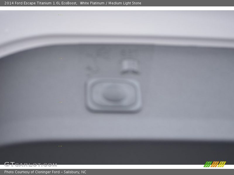 White Platinum / Medium Light Stone 2014 Ford Escape Titanium 1.6L EcoBoost