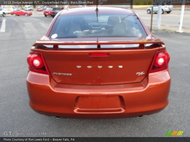 Copperhead Pearl / Black/Silver/Red 2012 Dodge Avenger R/T