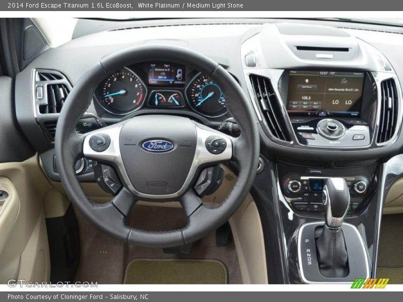 Dashboard of 2014 Escape Titanium 1.6L EcoBoost