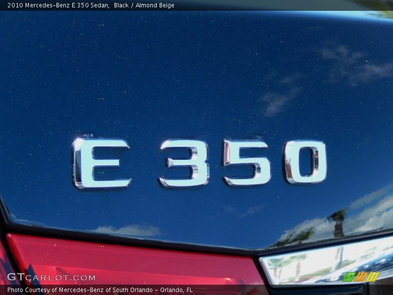 Black / Almond Beige 2010 Mercedes-Benz E 350 Sedan