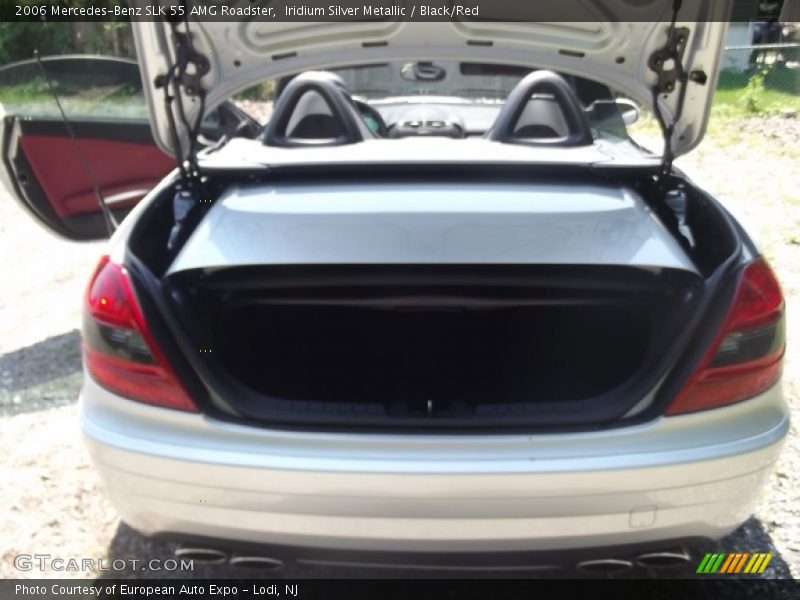 Iridium Silver Metallic / Black/Red 2006 Mercedes-Benz SLK 55 AMG Roadster