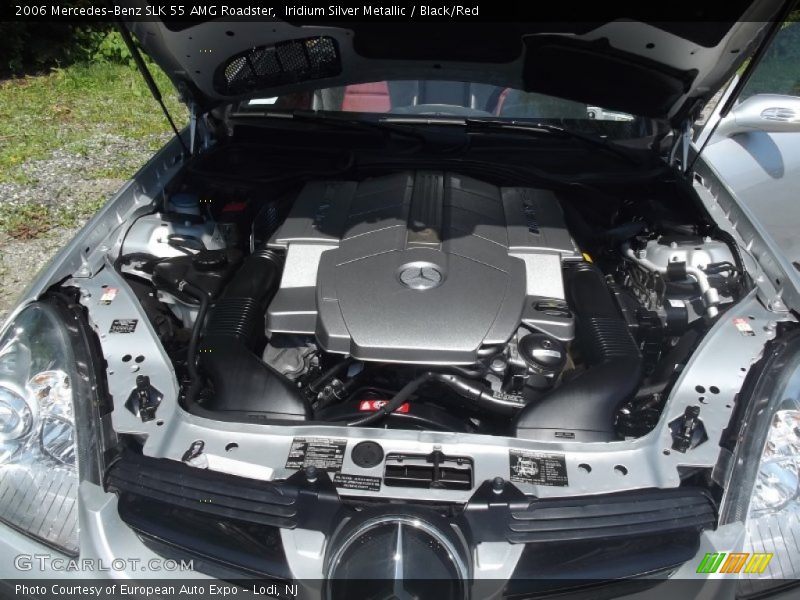 Iridium Silver Metallic / Black/Red 2006 Mercedes-Benz SLK 55 AMG Roadster