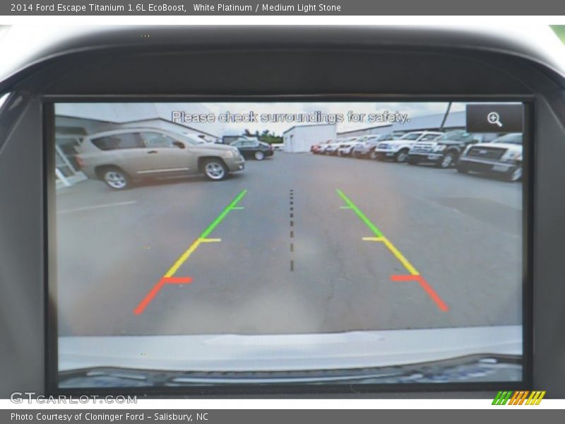 White Platinum / Medium Light Stone 2014 Ford Escape Titanium 1.6L EcoBoost