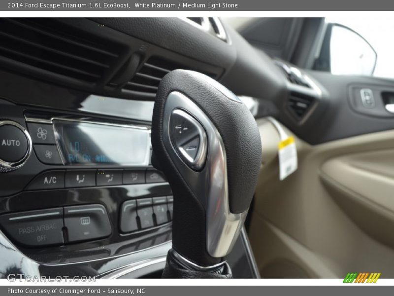 White Platinum / Medium Light Stone 2014 Ford Escape Titanium 1.6L EcoBoost