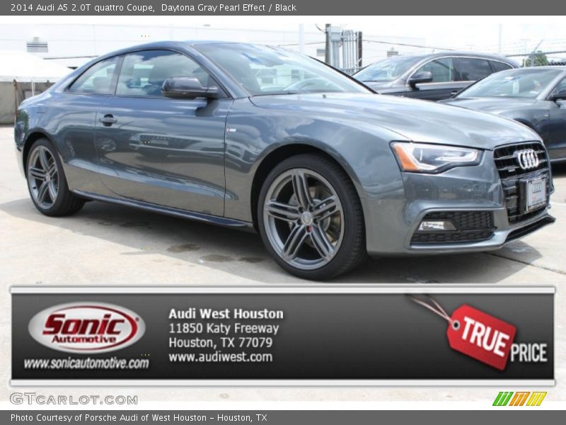 Daytona Gray Pearl Effect / Black 2014 Audi A5 2.0T quattro Coupe