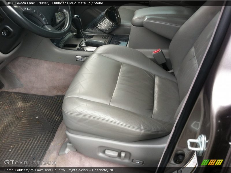 Thunder Cloud Metallic / Stone 2004 Toyota Land Cruiser