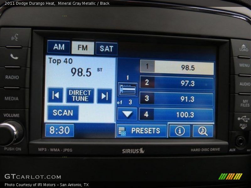 Mineral Gray Metallic / Black 2011 Dodge Durango Heat