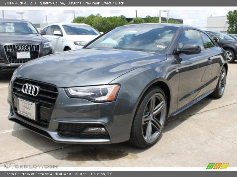 Daytona Gray Pearl Effect / Black 2014 Audi A5 2.0T quattro Coupe