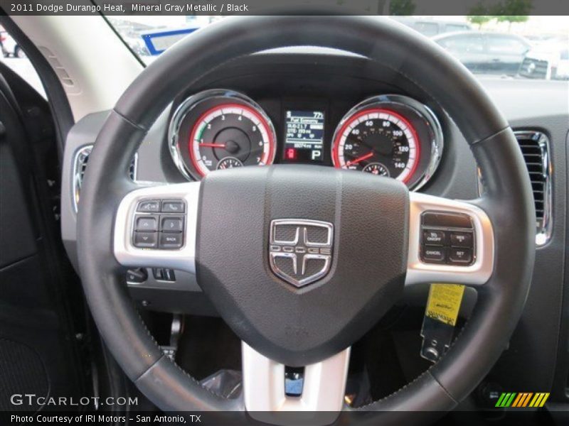 Mineral Gray Metallic / Black 2011 Dodge Durango Heat