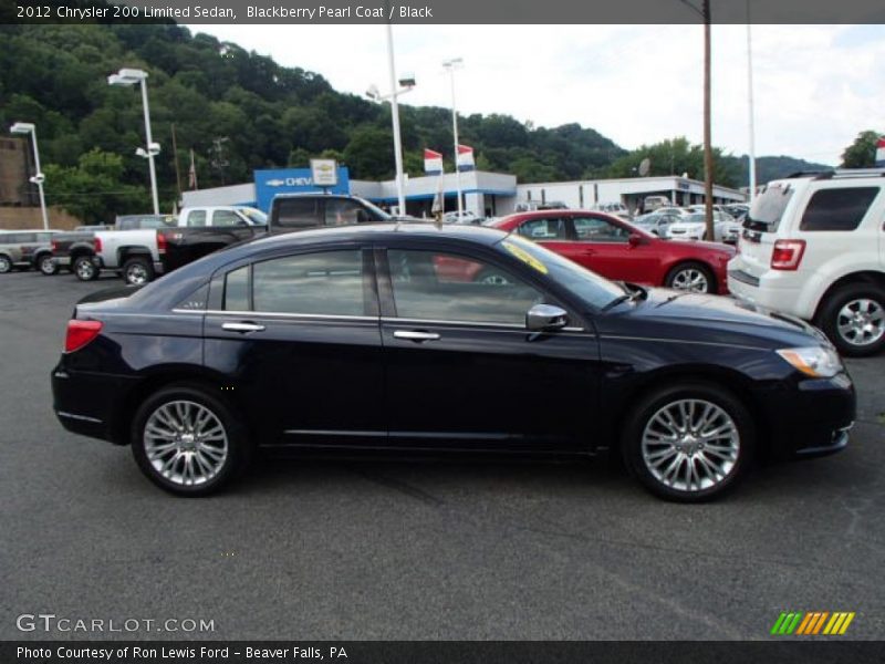 Blackberry Pearl Coat / Black 2012 Chrysler 200 Limited Sedan
