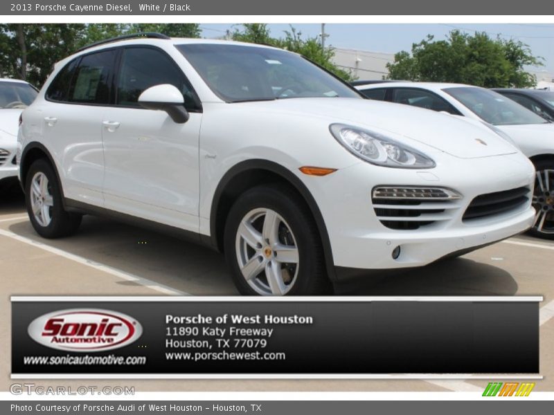 White / Black 2013 Porsche Cayenne Diesel