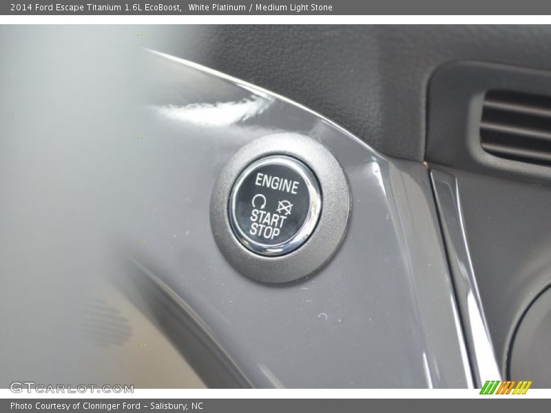White Platinum / Medium Light Stone 2014 Ford Escape Titanium 1.6L EcoBoost