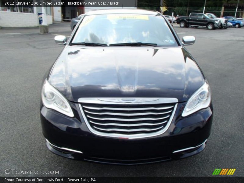 Blackberry Pearl Coat / Black 2012 Chrysler 200 Limited Sedan