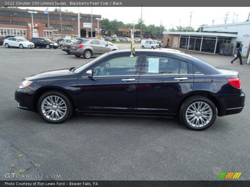 Blackberry Pearl Coat / Black 2012 Chrysler 200 Limited Sedan