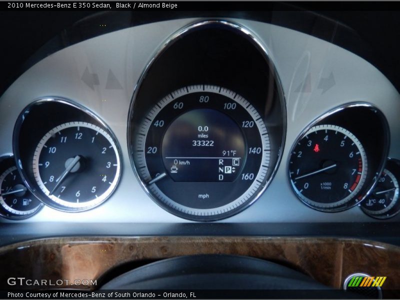 Black / Almond Beige 2010 Mercedes-Benz E 350 Sedan